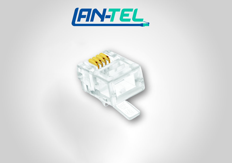 Connecteurs RJ11 Mâles – 6P4C Transparents, Noyau Cuivre, 40 Pièces | Pour Câbles Téléphoniques Plats/ronds